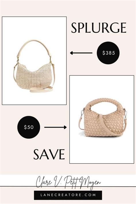 clare v woven bag dupe